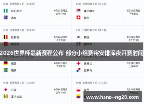 世界杯 赛程｜世界杯赛程为何有深夜比赛？